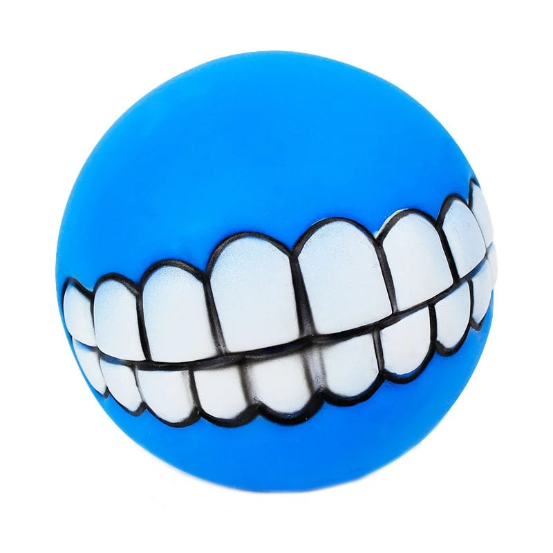 Dog Chewing Rubber Ball  Squeaky Cleaning Tooth Dog Chew Toy Home Funny Chewing Ball For Dogs Bite Resistant Pet Supplies